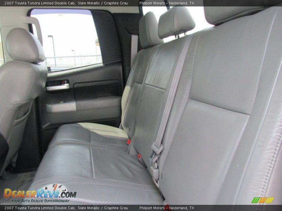 2007 Toyota Tundra Limited Double Cab Slate Metallic / Graphite Gray Photo #30