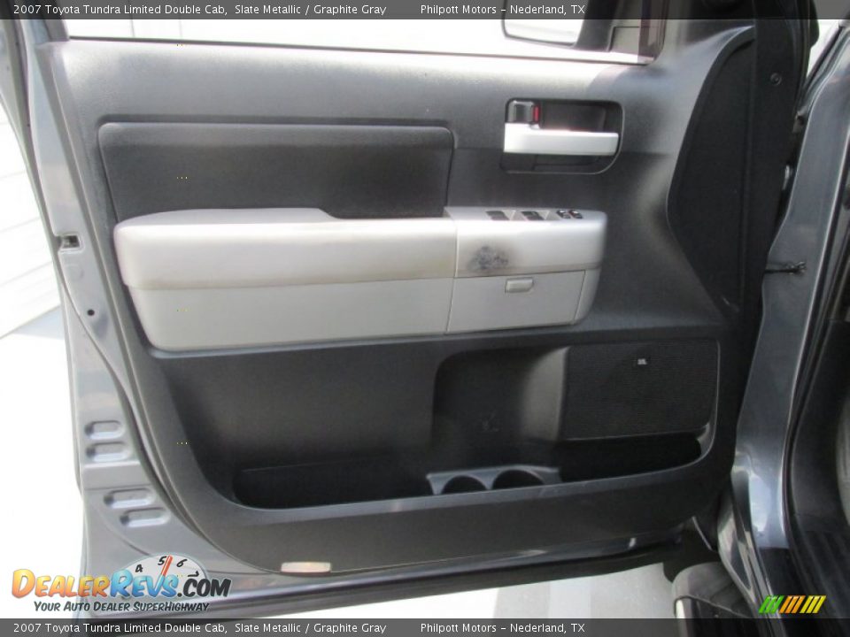 2007 Toyota Tundra Limited Double Cab Slate Metallic / Graphite Gray Photo #31