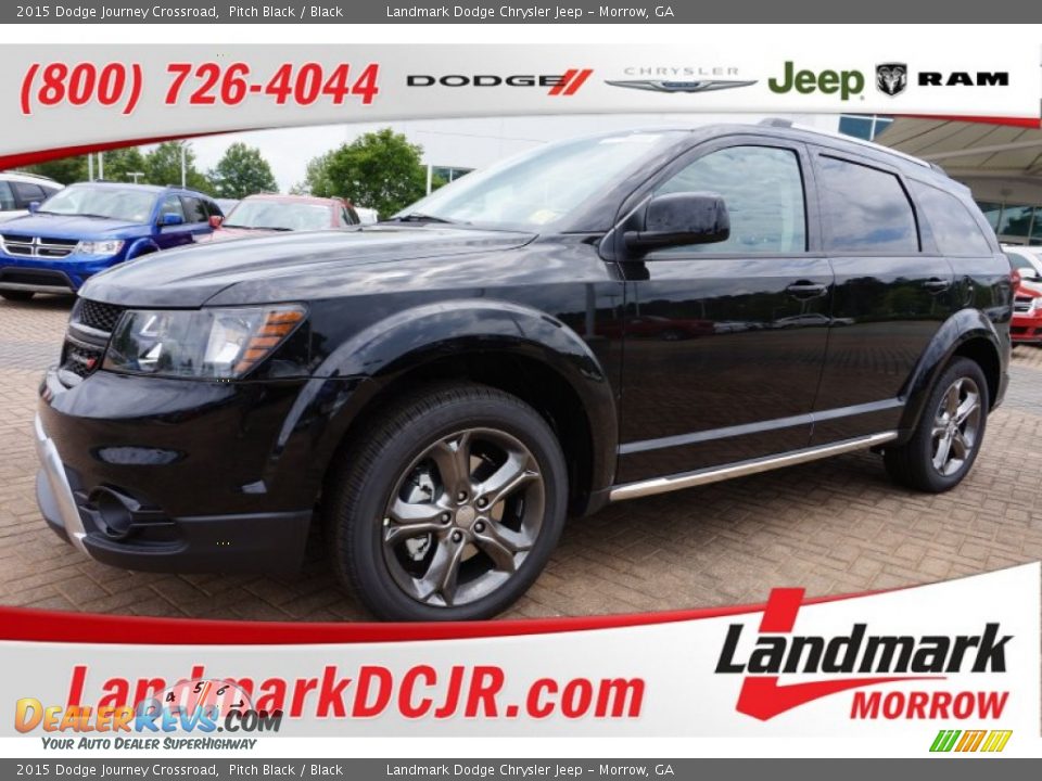 2015 Dodge Journey Crossroad Pitch Black / Black Photo #1