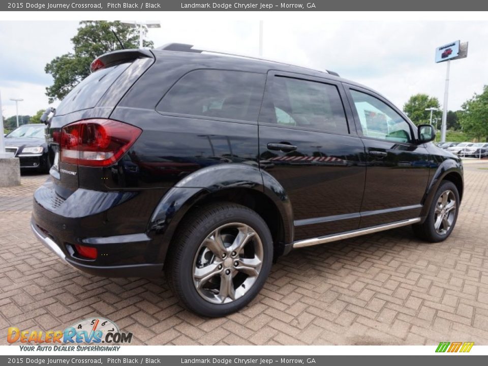 2015 Dodge Journey Crossroad Pitch Black / Black Photo #3