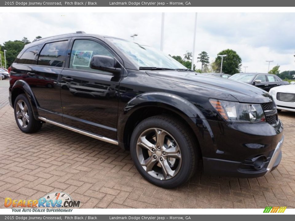 2015 Dodge Journey Crossroad Pitch Black / Black Photo #4