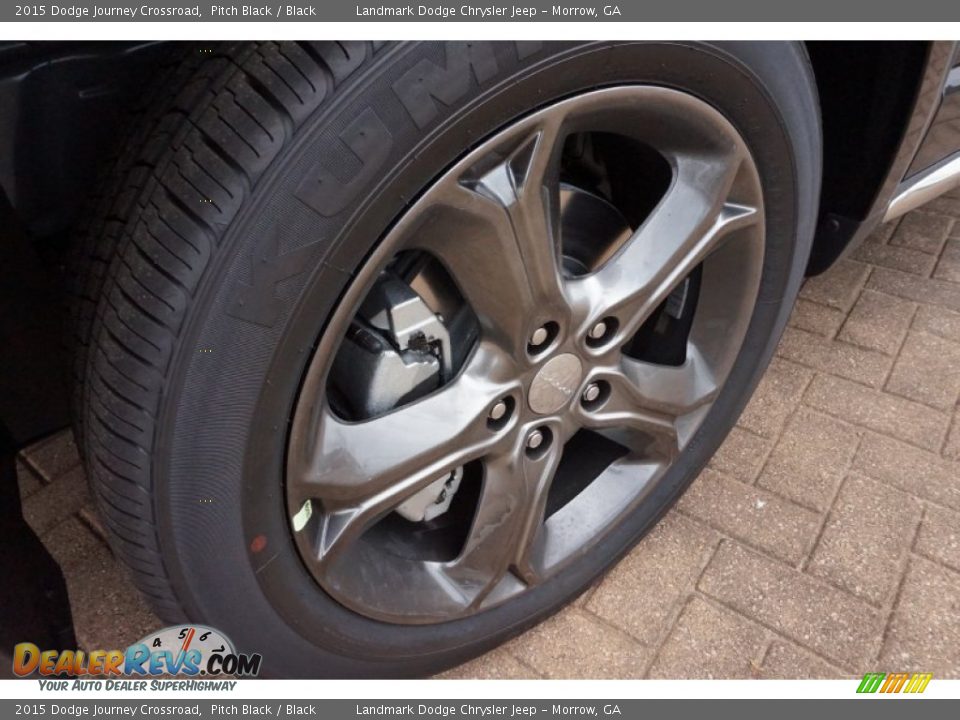 2015 Dodge Journey Crossroad Pitch Black / Black Photo #5
