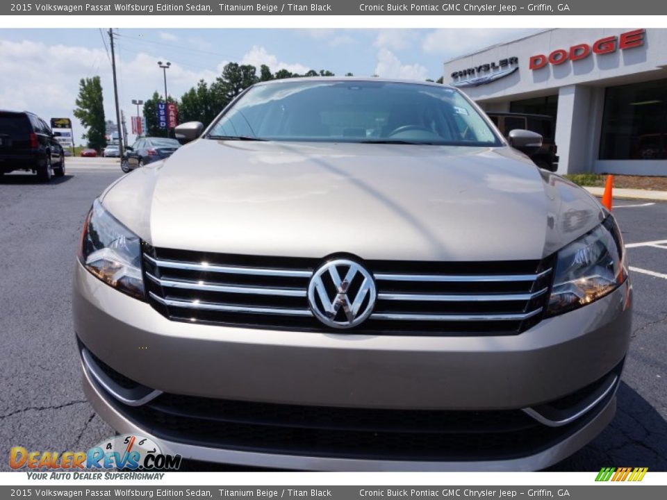 2015 Volkswagen Passat Wolfsburg Edition Sedan Titanium Beige / Titan Black Photo #2