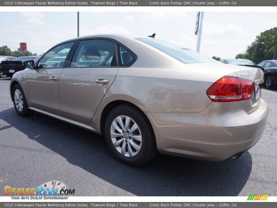 2015 Volkswagen Passat Wolfsburg Edition Sedan Titanium Beige / Titan Black Photo #5