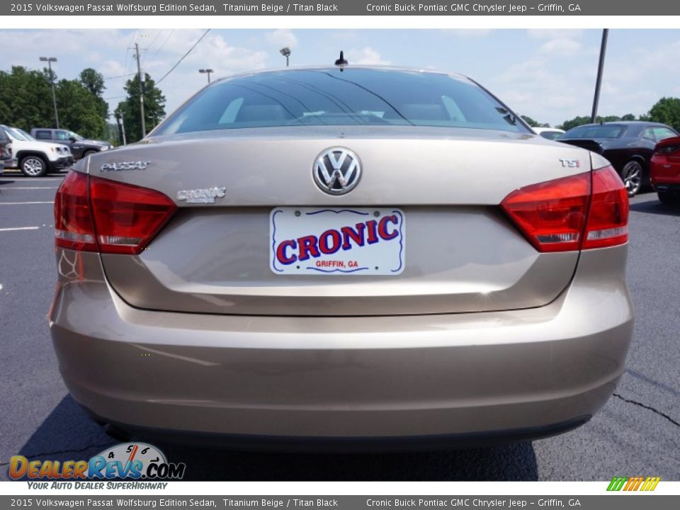 2015 Volkswagen Passat Wolfsburg Edition Sedan Titanium Beige / Titan Black Photo #6