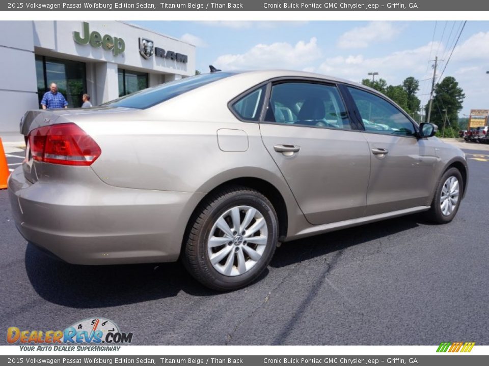 2015 Volkswagen Passat Wolfsburg Edition Sedan Titanium Beige / Titan Black Photo #7