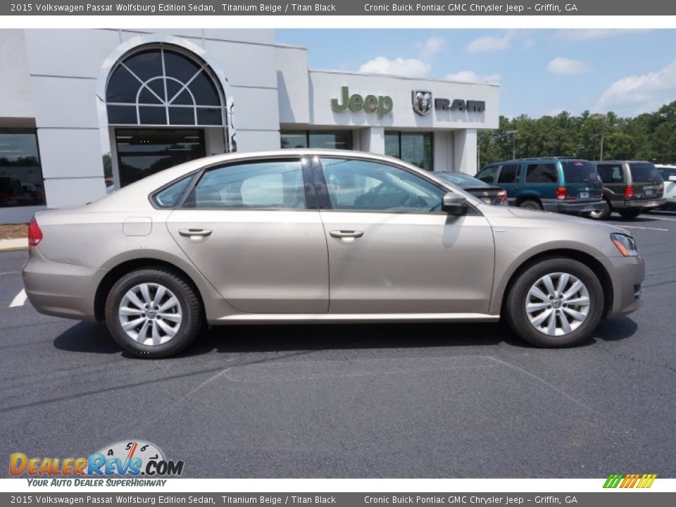 2015 Volkswagen Passat Wolfsburg Edition Sedan Titanium Beige / Titan Black Photo #8