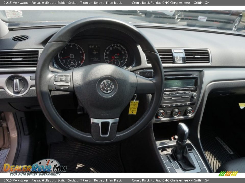 2015 Volkswagen Passat Wolfsburg Edition Sedan Titanium Beige / Titan Black Photo #10
