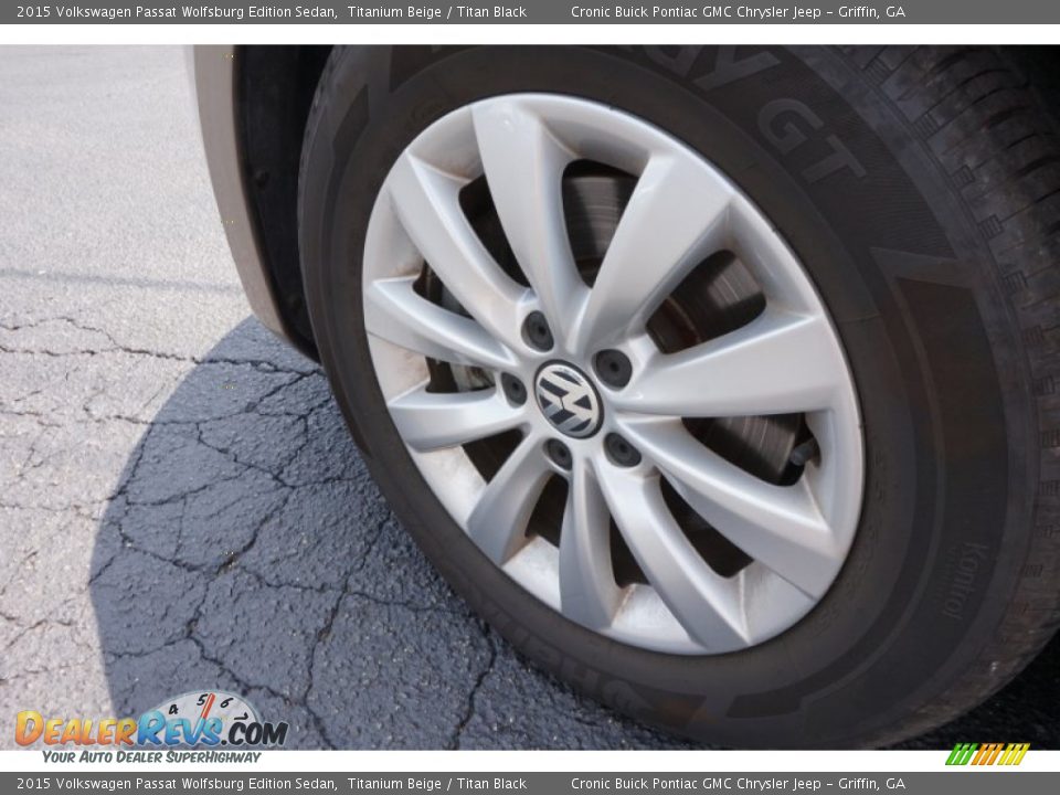 2015 Volkswagen Passat Wolfsburg Edition Sedan Titanium Beige / Titan Black Photo #13