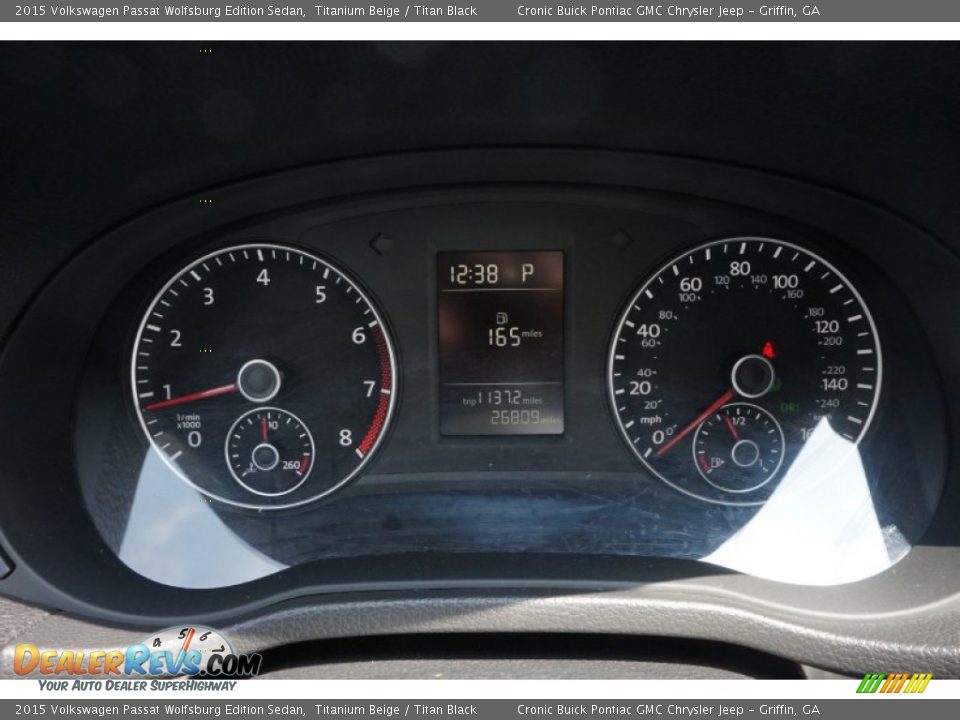 2015 Volkswagen Passat Wolfsburg Edition Sedan Titanium Beige / Titan Black Photo #20