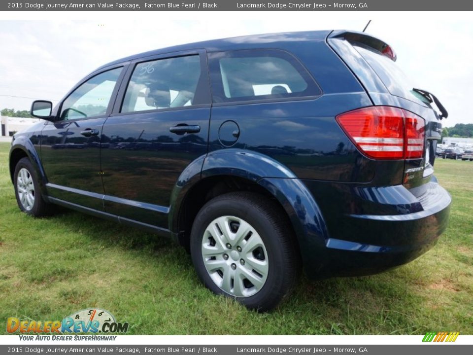 2015 Dodge Journey American Value Package Fathom Blue Pearl / Black Photo #2