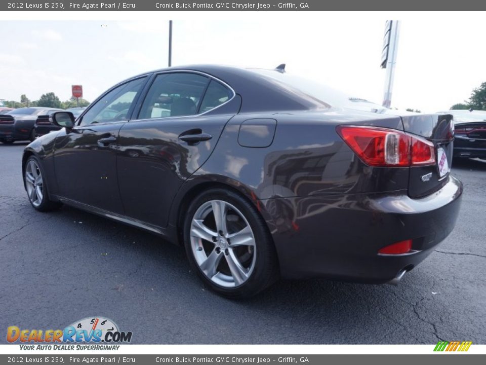 2012 Lexus IS 250 Fire Agate Pearl / Ecru Photo #5