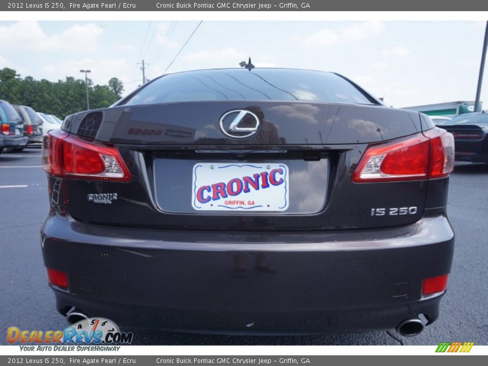 2012 Lexus IS 250 Fire Agate Pearl / Ecru Photo #6