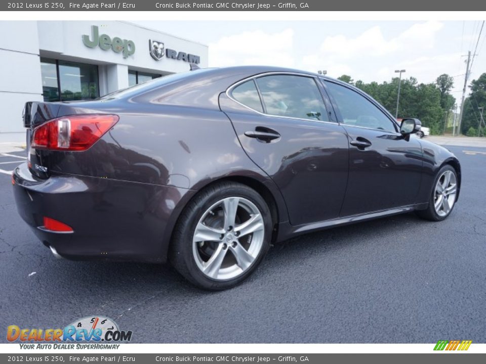 2012 Lexus IS 250 Fire Agate Pearl / Ecru Photo #7