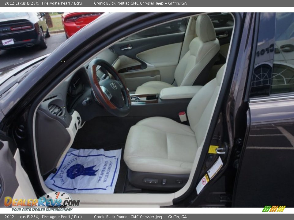 2012 Lexus IS 250 Fire Agate Pearl / Ecru Photo #9