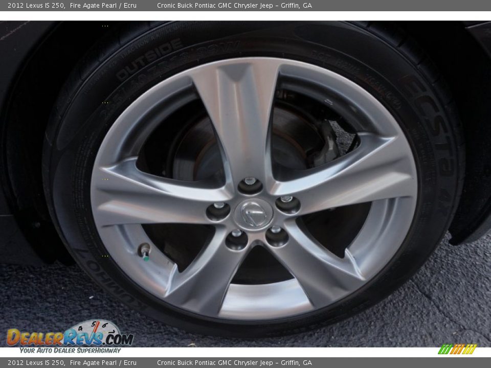 2012 Lexus IS 250 Fire Agate Pearl / Ecru Photo #14