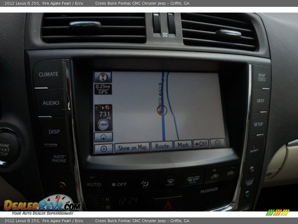 2012 Lexus IS 250 Fire Agate Pearl / Ecru Photo #21