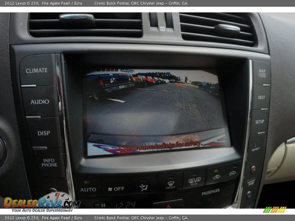 2012 Lexus IS 250 Fire Agate Pearl / Ecru Photo #22