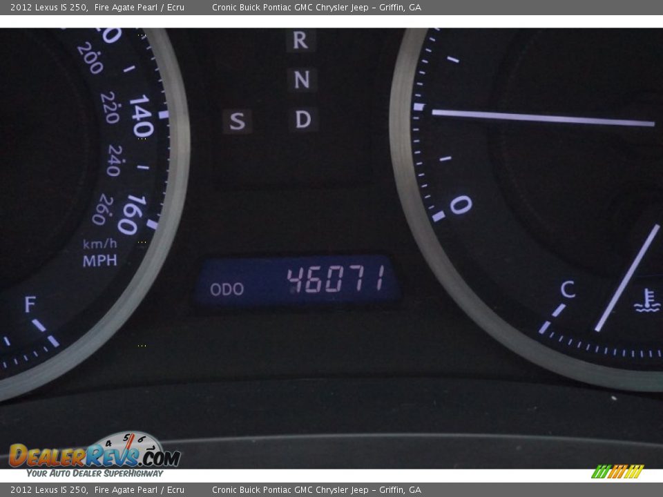 2012 Lexus IS 250 Fire Agate Pearl / Ecru Photo #24