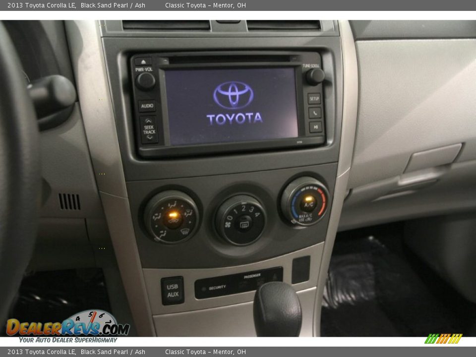 2013 Toyota Corolla LE Black Sand Pearl / Ash Photo #8