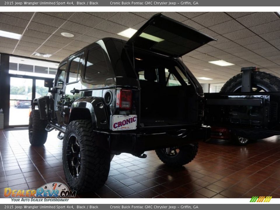 2015 Jeep Wrangler Unlimited Sport 4x4 Black / Black Photo #13