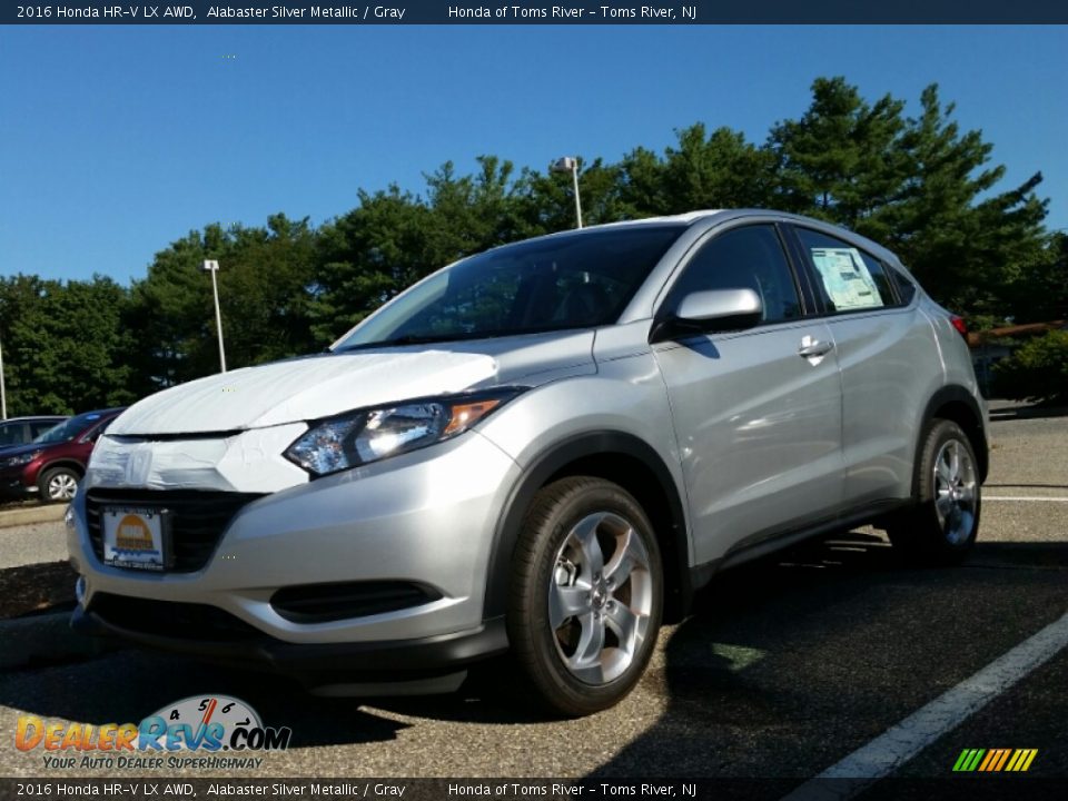 2016 Honda HR-V LX AWD Alabaster Silver Metallic / Gray Photo #1