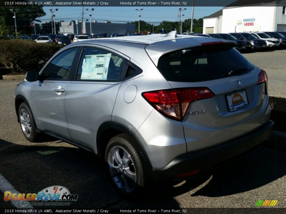 2016 Honda HR-V LX AWD Alabaster Silver Metallic / Gray Photo #2