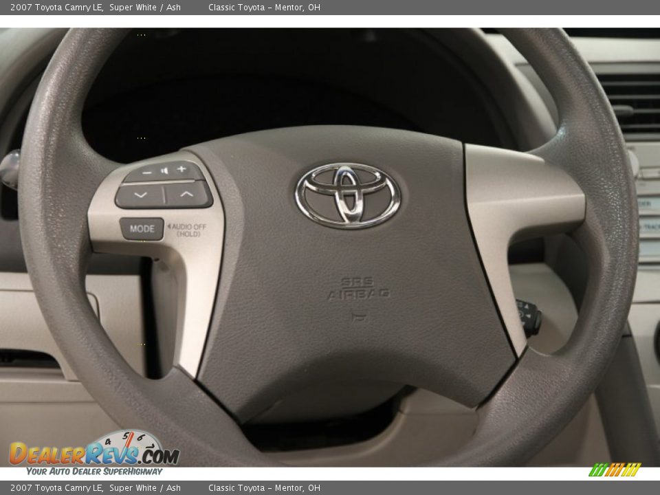 2007 Toyota Camry LE Super White / Ash Photo #6