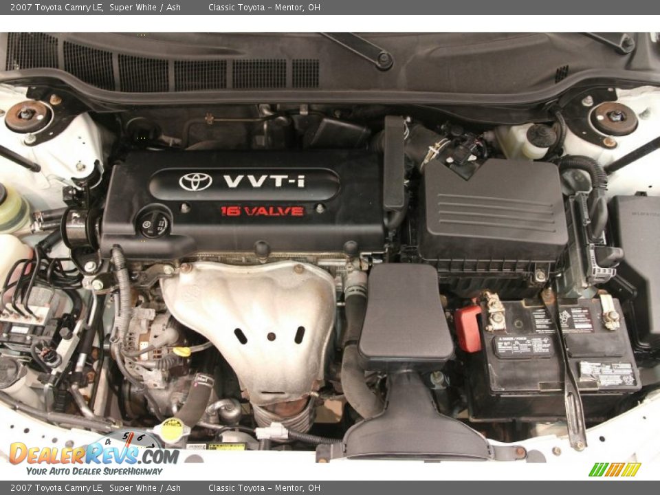 2007 Toyota Camry LE Super White / Ash Photo #15