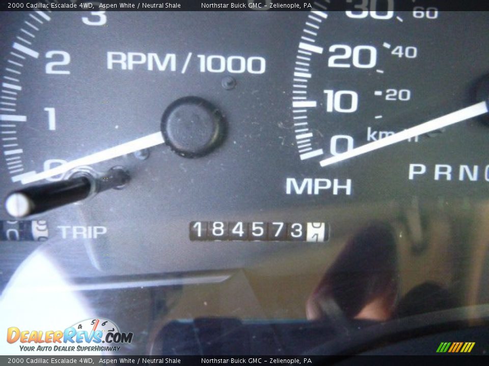 2000 Cadillac Escalade 4WD Aspen White / Neutral Shale Photo #16