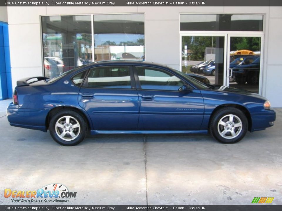 2004 Chevrolet Impala LS Superior Blue Metallic / Medium Gray Photo #2