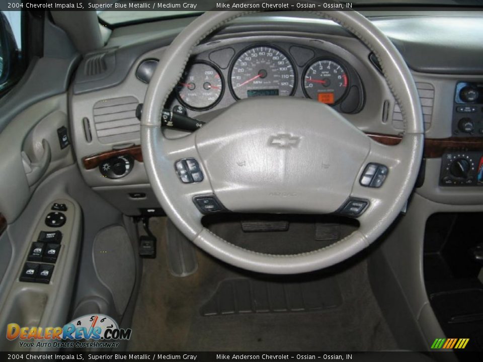 2004 Chevrolet Impala LS Superior Blue Metallic / Medium Gray Photo #4