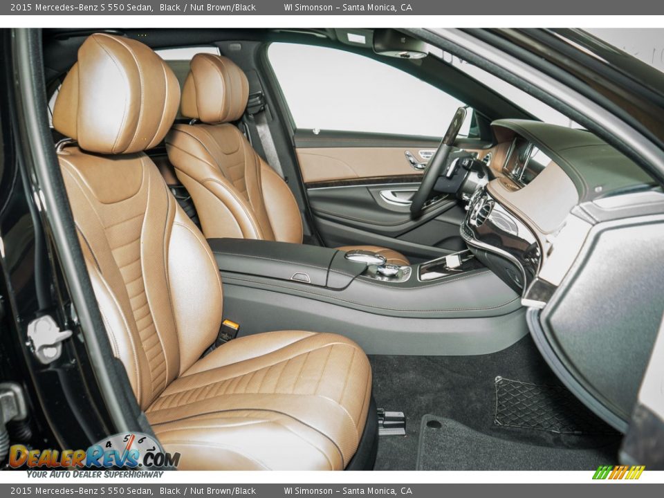 Nut Brown/Black Interior - 2015 Mercedes-Benz S 550 Sedan Photo #2