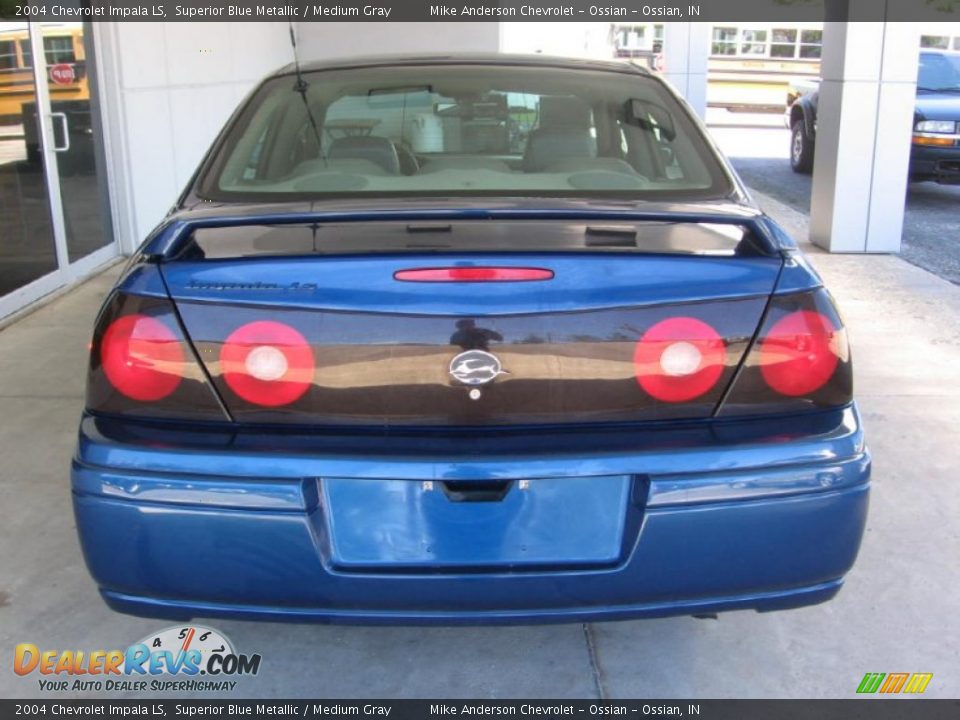 2004 Chevrolet Impala LS Superior Blue Metallic / Medium Gray Photo #16