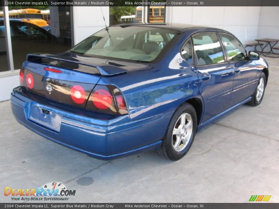 2004 Chevrolet Impala LS Superior Blue Metallic / Medium Gray Photo #17