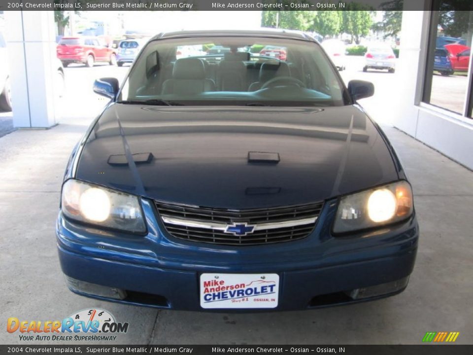 2004 Chevrolet Impala LS Superior Blue Metallic / Medium Gray Photo #23