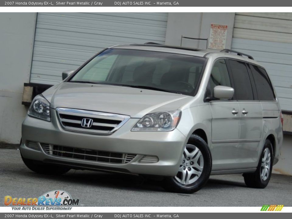 2007 Honda Odyssey EX-L Silver Pearl Metallic / Gray Photo #1