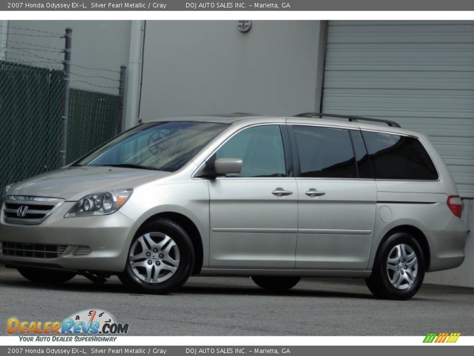 2007 Honda Odyssey EX-L Silver Pearl Metallic / Gray Photo #2
