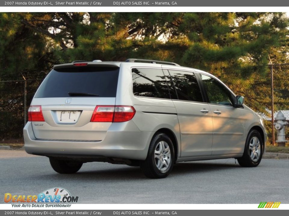 2007 Honda Odyssey EX-L Silver Pearl Metallic / Gray Photo #7