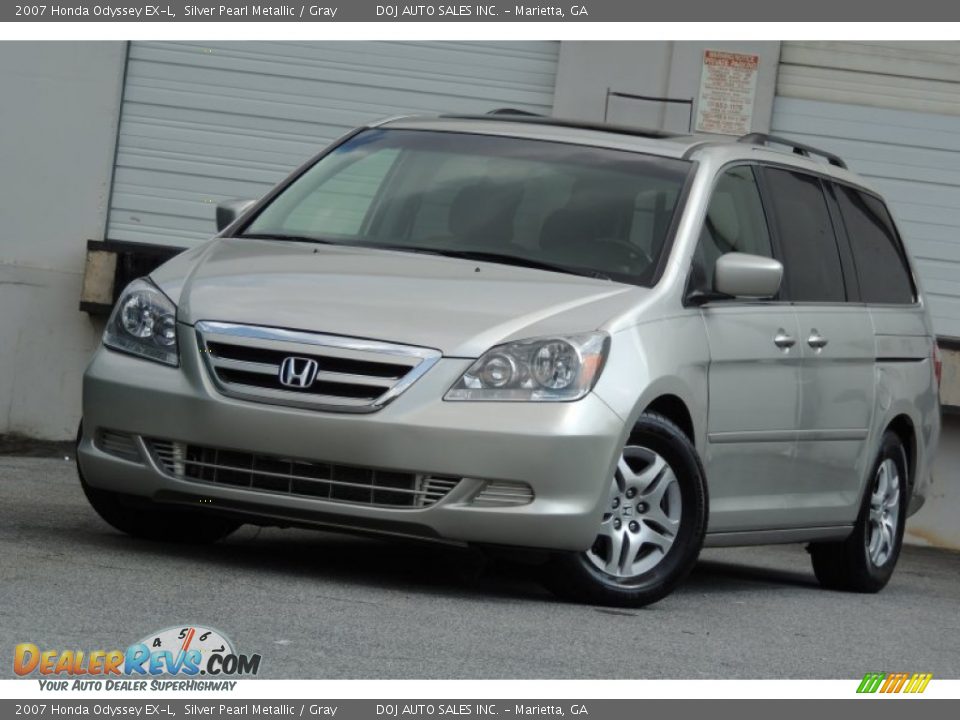 2007 Honda Odyssey EX-L Silver Pearl Metallic / Gray Photo #31