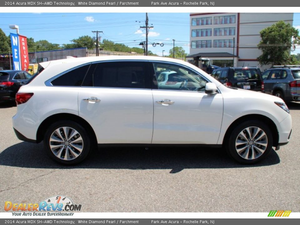 2014 Acura MDX SH-AWD Technology White Diamond Pearl / Parchment Photo #2