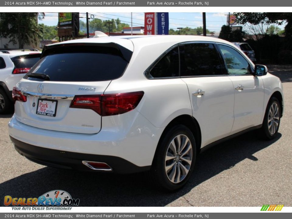 2014 Acura MDX SH-AWD Technology White Diamond Pearl / Parchment Photo #3