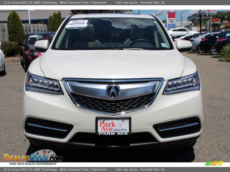 2014 Acura MDX SH-AWD Technology White Diamond Pearl / Parchment Photo #8
