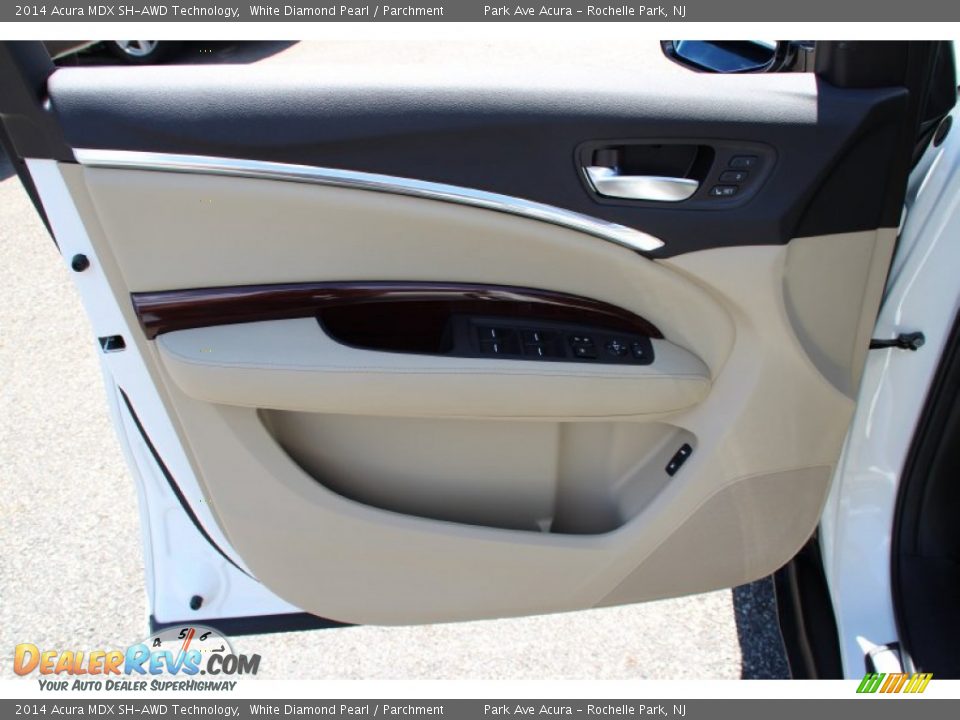 2014 Acura MDX SH-AWD Technology White Diamond Pearl / Parchment Photo #9