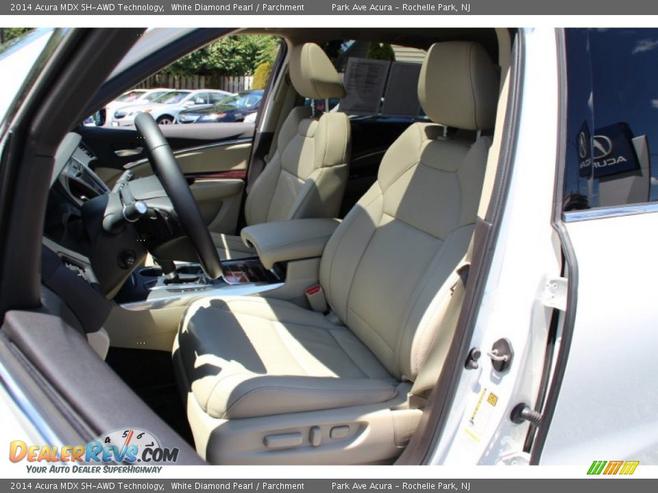 2014 Acura MDX SH-AWD Technology White Diamond Pearl / Parchment Photo #13