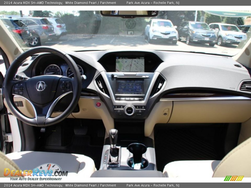 2014 Acura MDX SH-AWD Technology White Diamond Pearl / Parchment Photo #15