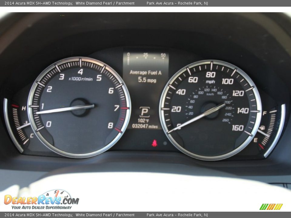 2014 Acura MDX SH-AWD Technology White Diamond Pearl / Parchment Photo #22