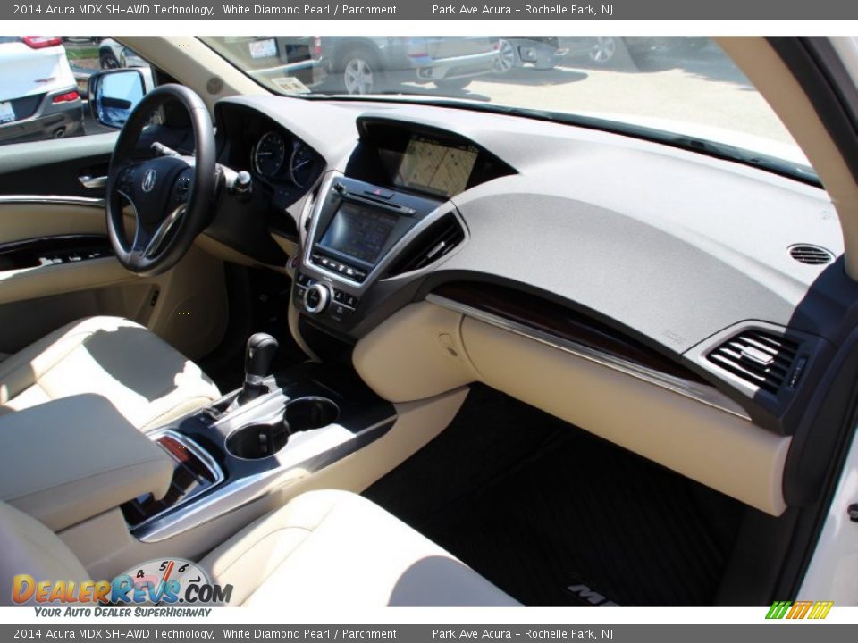2014 Acura MDX SH-AWD Technology White Diamond Pearl / Parchment Photo #28