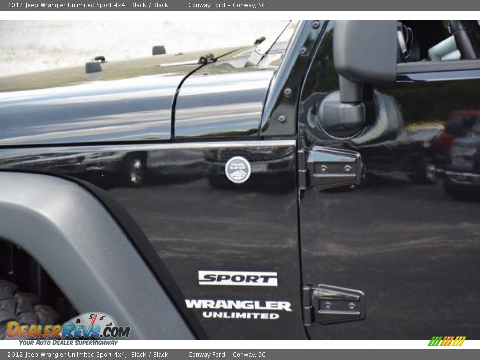 2012 Jeep Wrangler Unlimited Sport 4x4 Black / Black Photo #10