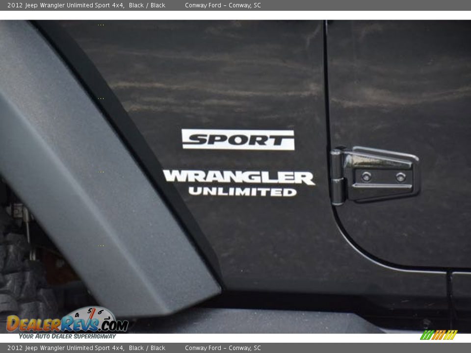 2012 Jeep Wrangler Unlimited Sport 4x4 Black / Black Photo #11